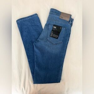 PAIGE Women's Straight Leg Jeans in Medium Blue
